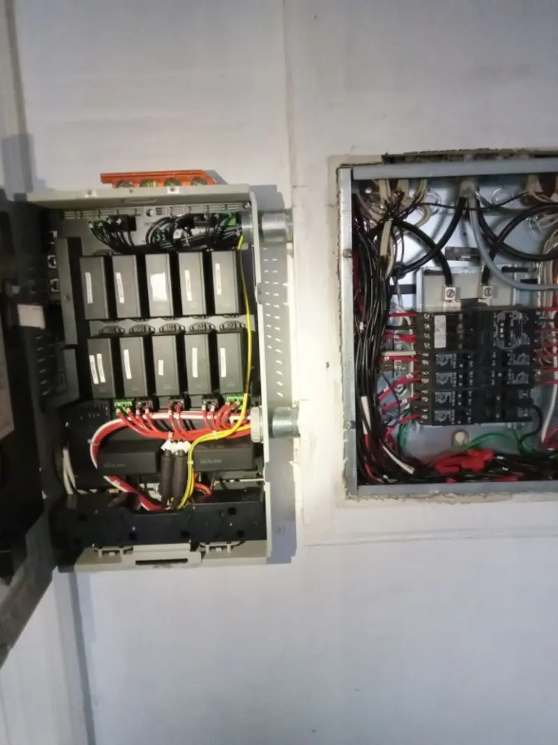 Electrical panel upgrade completed for Indoor Lighting Installation in Jamestown